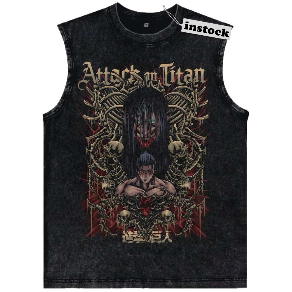 Eren Yeager Tank Top, Attack On Titan Tank Top, AOT Tank Top, Anime Tank Top, Vintage Tank Top