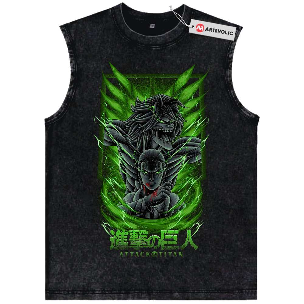 Eren Yeager Tank Top, Attack On Titan Tank Top, AOT Tank Top, Anime Tank Top, Vintage Tank Top