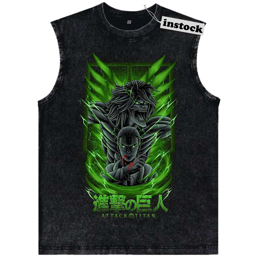 Eren Yeager Tank Top, Attack On Titan Tank Top, AOT Tank Top, Anime Tank Top, Vintage Tank Top