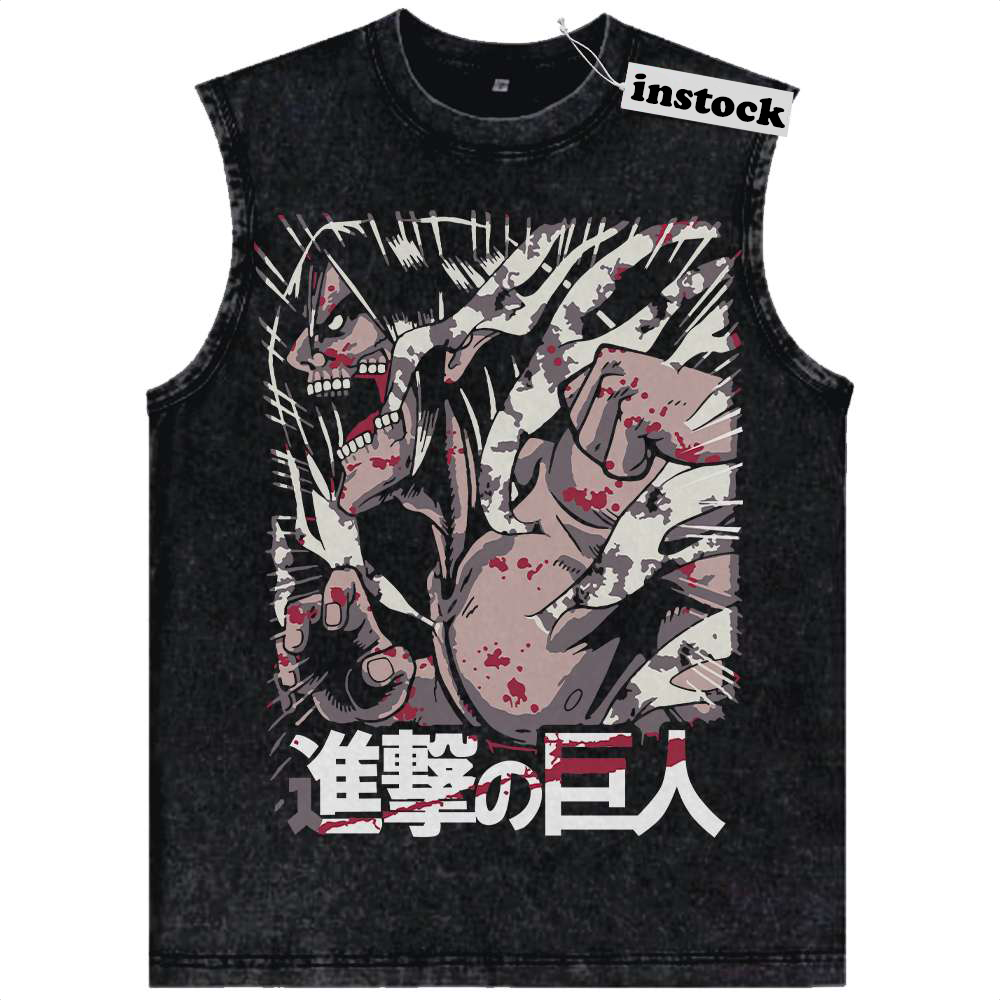 Eren Yeager Tank Top, Attack On Titan Tank Top, AOT Tank Top, Anime Tank Top, Vintage Tank Top