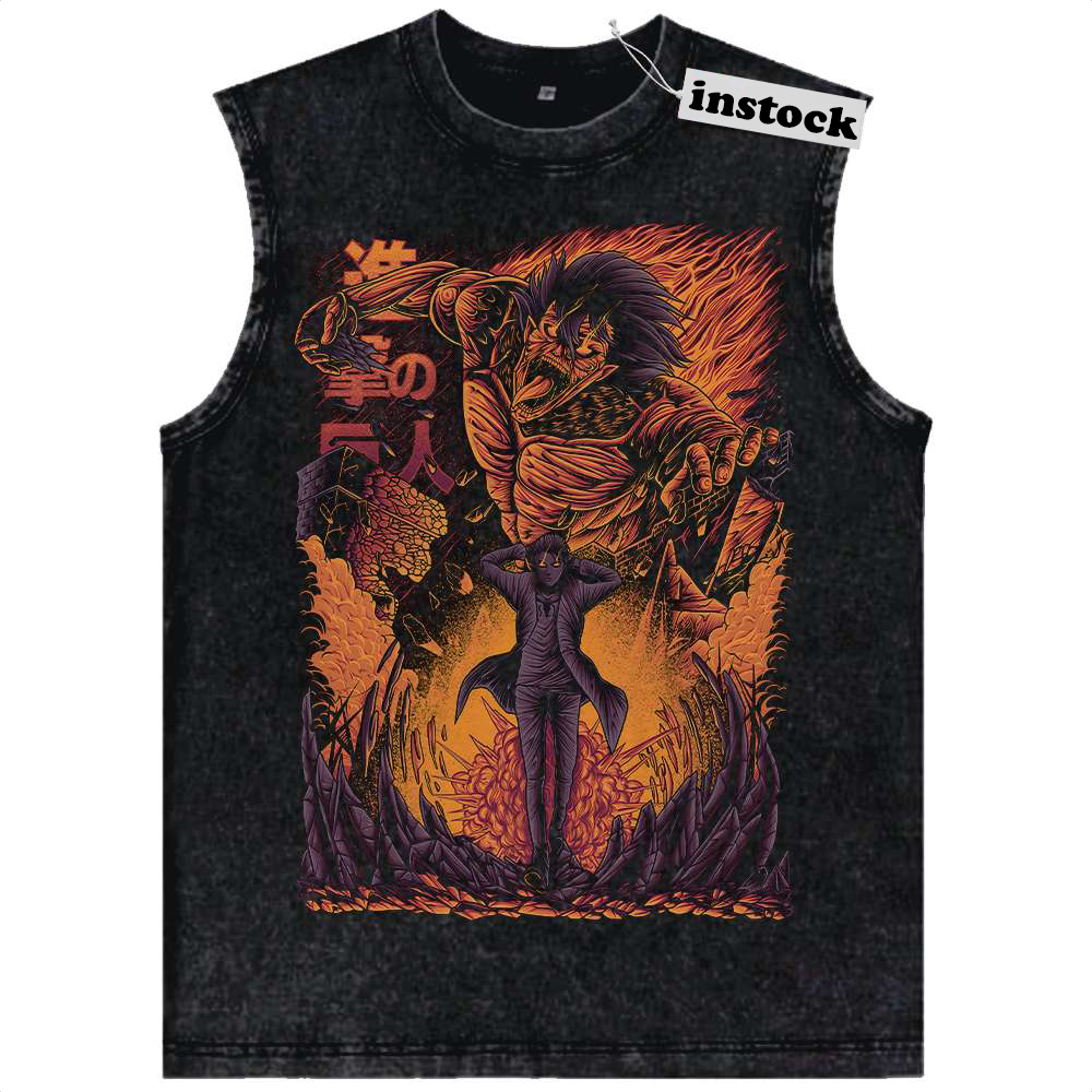 Eren Yeager Tank Top, Attack On Titan Tank Top, AOT Tank Top, Anime Tank Top, Vintage Tank Top