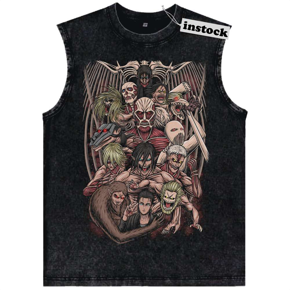 Eren Yeager Tank Top, Attack On Titan Tank Top, AOT Tank Top, Anime Tank Top, Vintage Tank Top