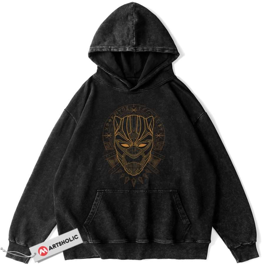 Alternative view of Erik Killmonger Hoodie, Black Panther Hoodie, Marvel Comics Hoodie, Vintage Hoodie