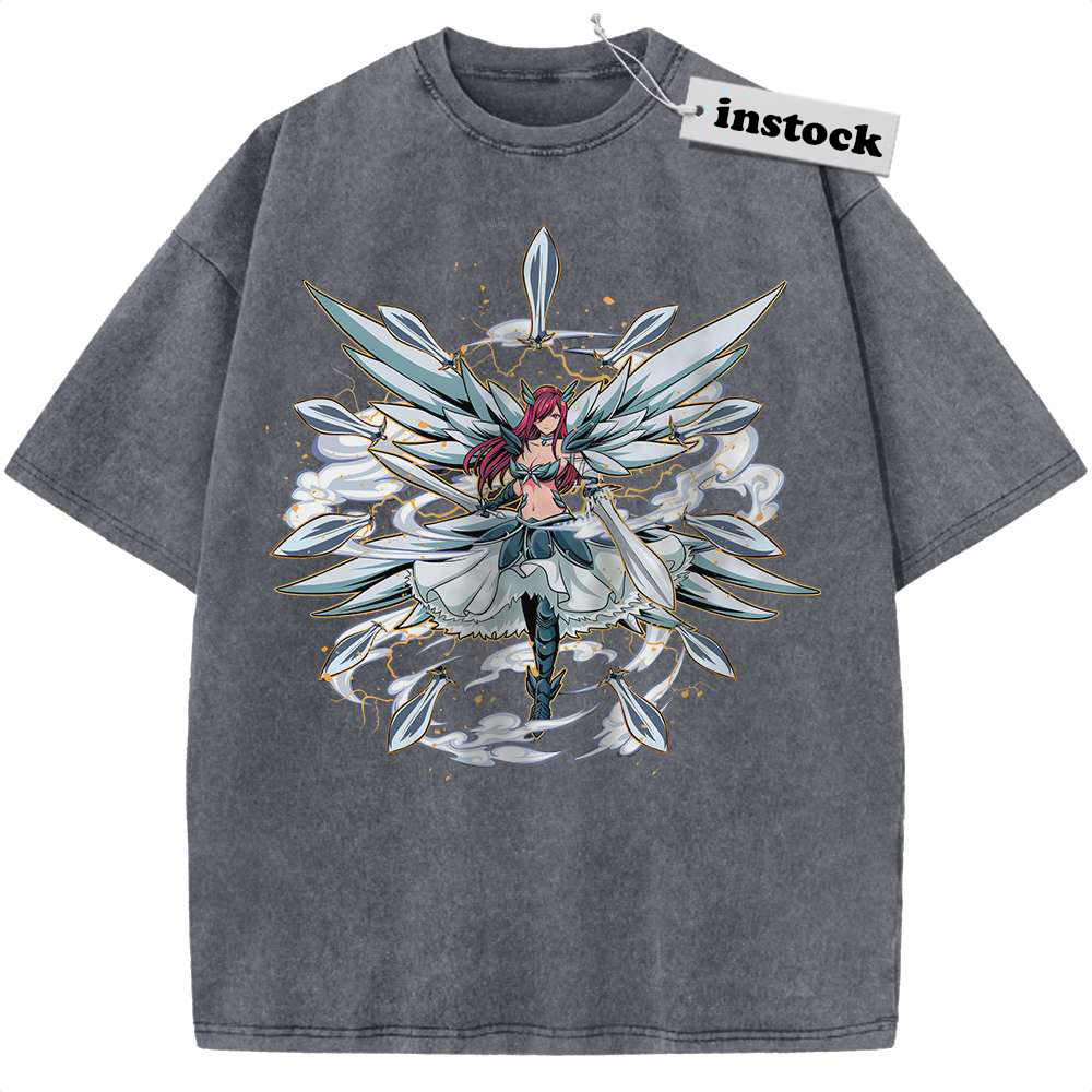 Erza Scarlet Shirt, Fairy Tail Shirt, Anime Shirt, Vintage Tee