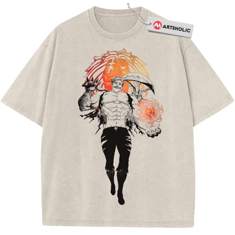 Alternative view of Escanor Shirt, Seven Deadly Sins Shirt, Anime Shirt, Vintage T-Shirt