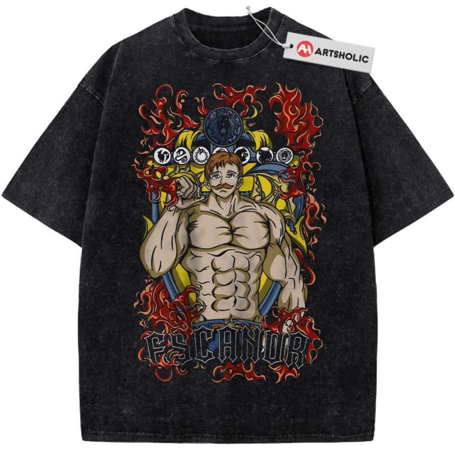 Alternative view of Escanor Shirt, Seven Deadly Sins Shirt, Anime Shirt, Vintage T-Shirt