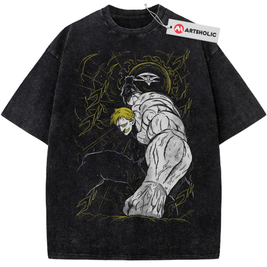 Alternative view of Escanor Shirt, Seven Deadly Sins Shirt, Anime Shirt, Vintage T-Shirt