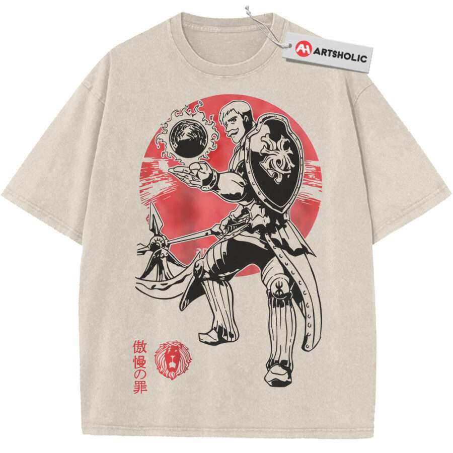 Alternative view of Escanor Shirt, The Seven Deadly Sins Shirt, Anime Shirt, Vintage Tee