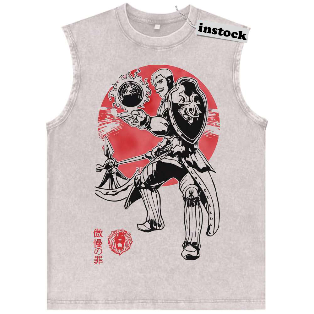 Escanor Tank Top, Seven Deadly Sins Tank Top, Anime Tank Top, Vintage Tank Top
