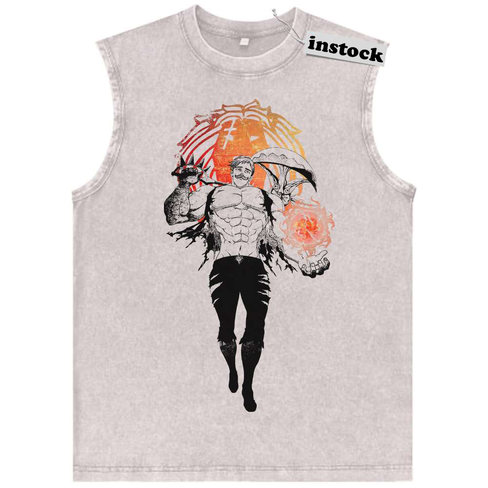 Escanor Tank Top, Seven Deadly Sins Tank Top, Anime Tank Top, Vintage Tank Top