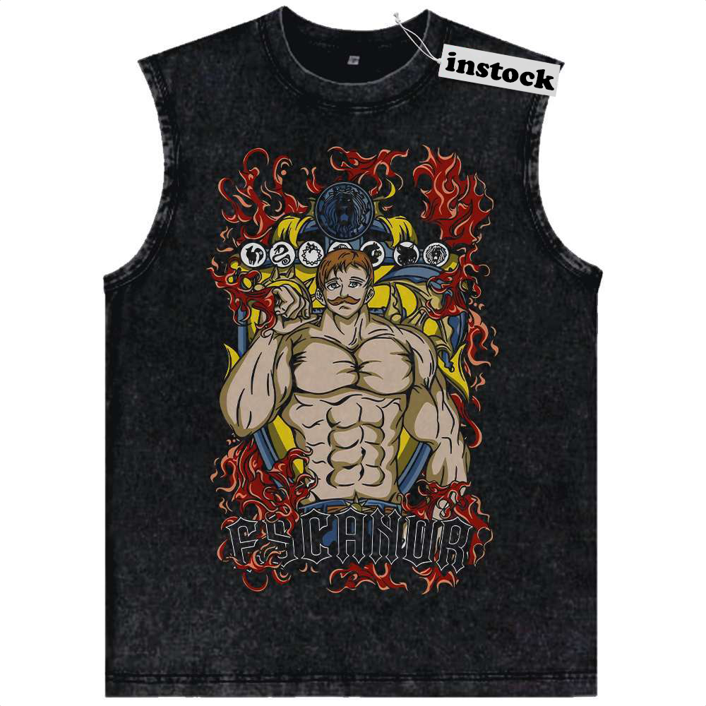 Escanor Tank Top, Seven Deadly Sins Tank Top, Anime Tank Top, Vintage Tank Top