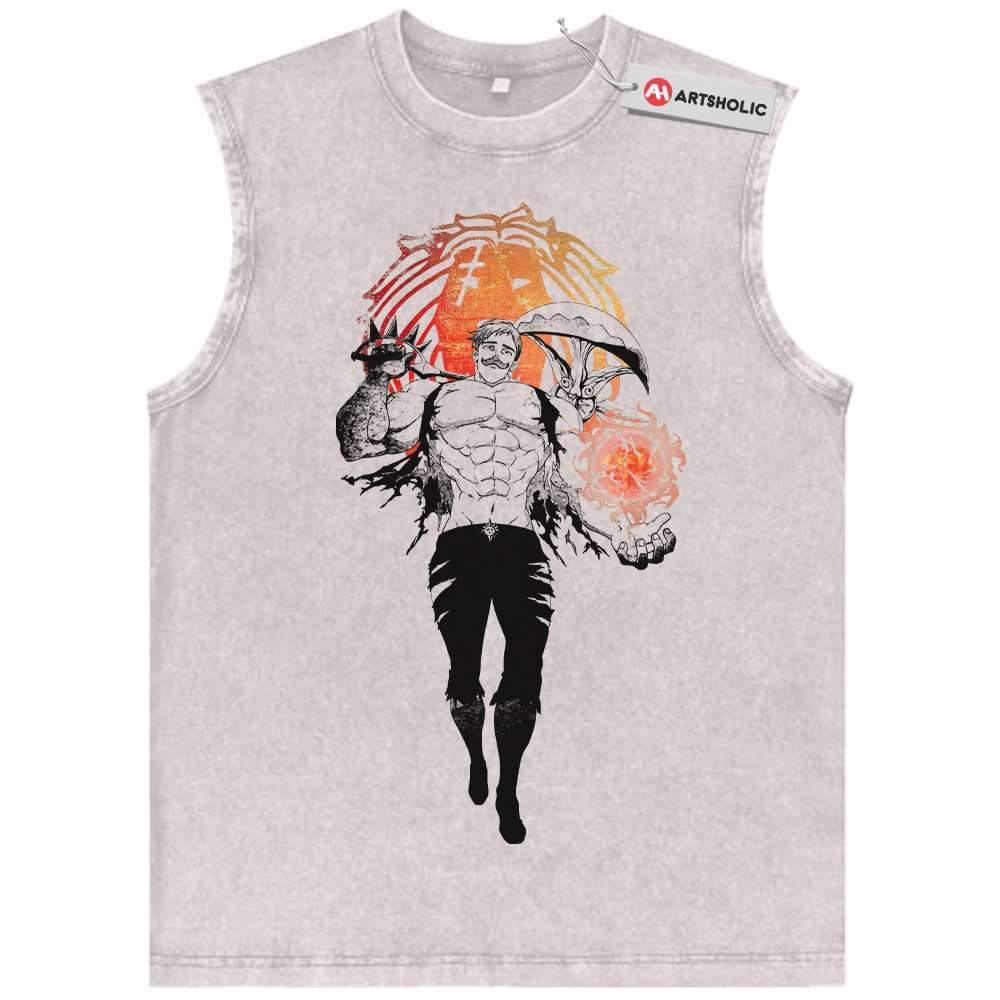 Escanor Tank Top, Seven Deadly Sins Tank Top, Anime Tank Top, Vintage Tank Top
