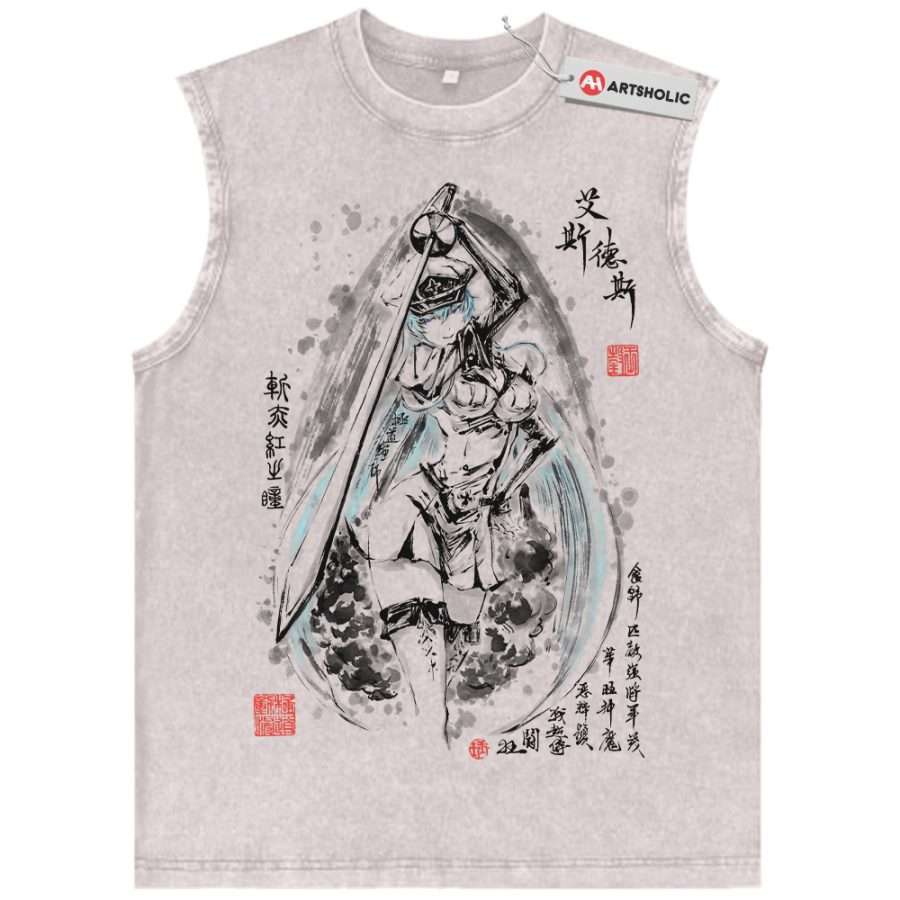 Alternative view of Esdeath Tank Top, Akame Ga Kill Tank Top, Anime Tank Top, Vintage Tank Top