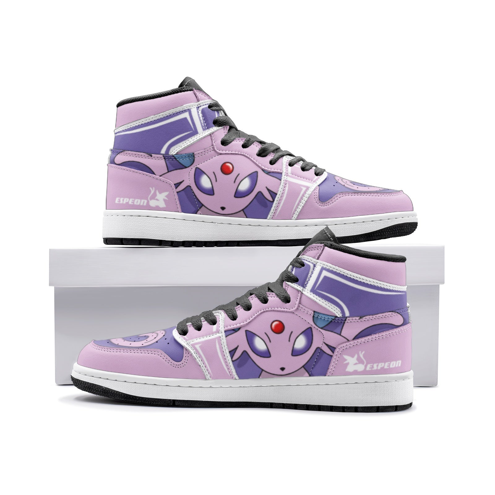 Espeon Pokemon Custom Sneaker Mid 1 Basketball Shoes - Otaku Hall