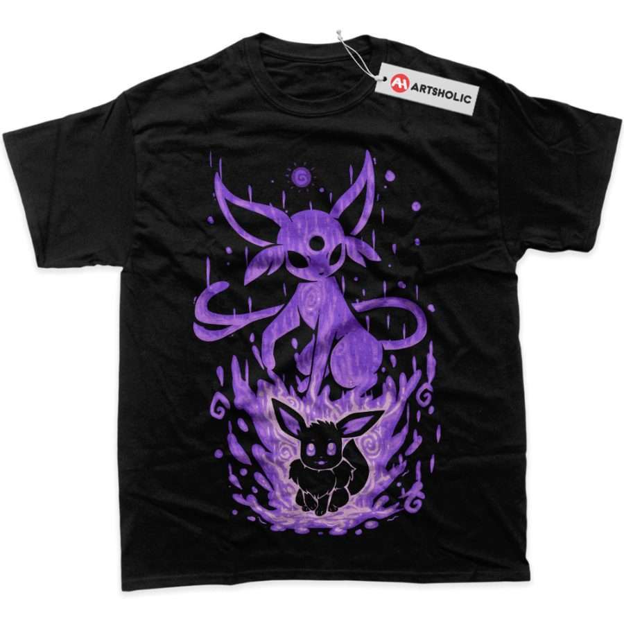 Alternative view of Espeon Shirt, Eevee Shirt, Pokemon Shirt, Anime Shirt, Graphic Tee