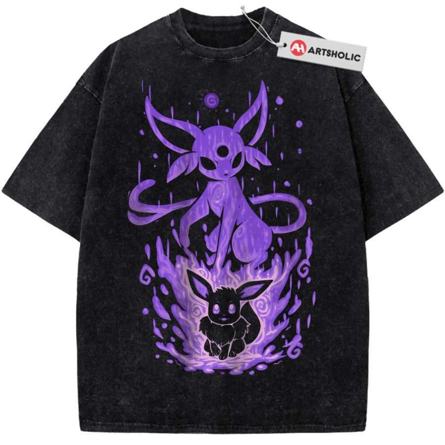 Alternative view of Espeon Shirt, Eevee Shirt, Pokemon shirt, Anime Shirt, Vintage Tee