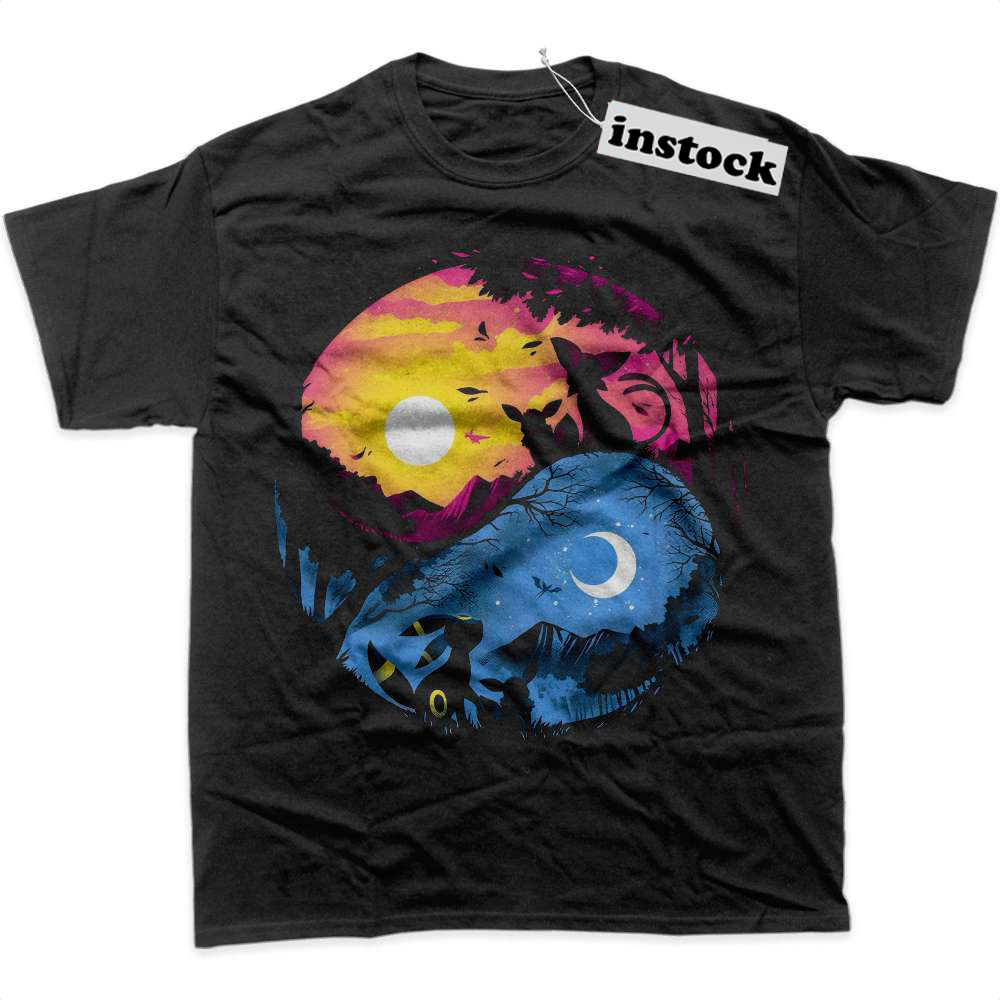 Espeon Shirt, Umbreon Shirt, Pokemon Shirt, Anime Shirt, Graphic T-Shirt