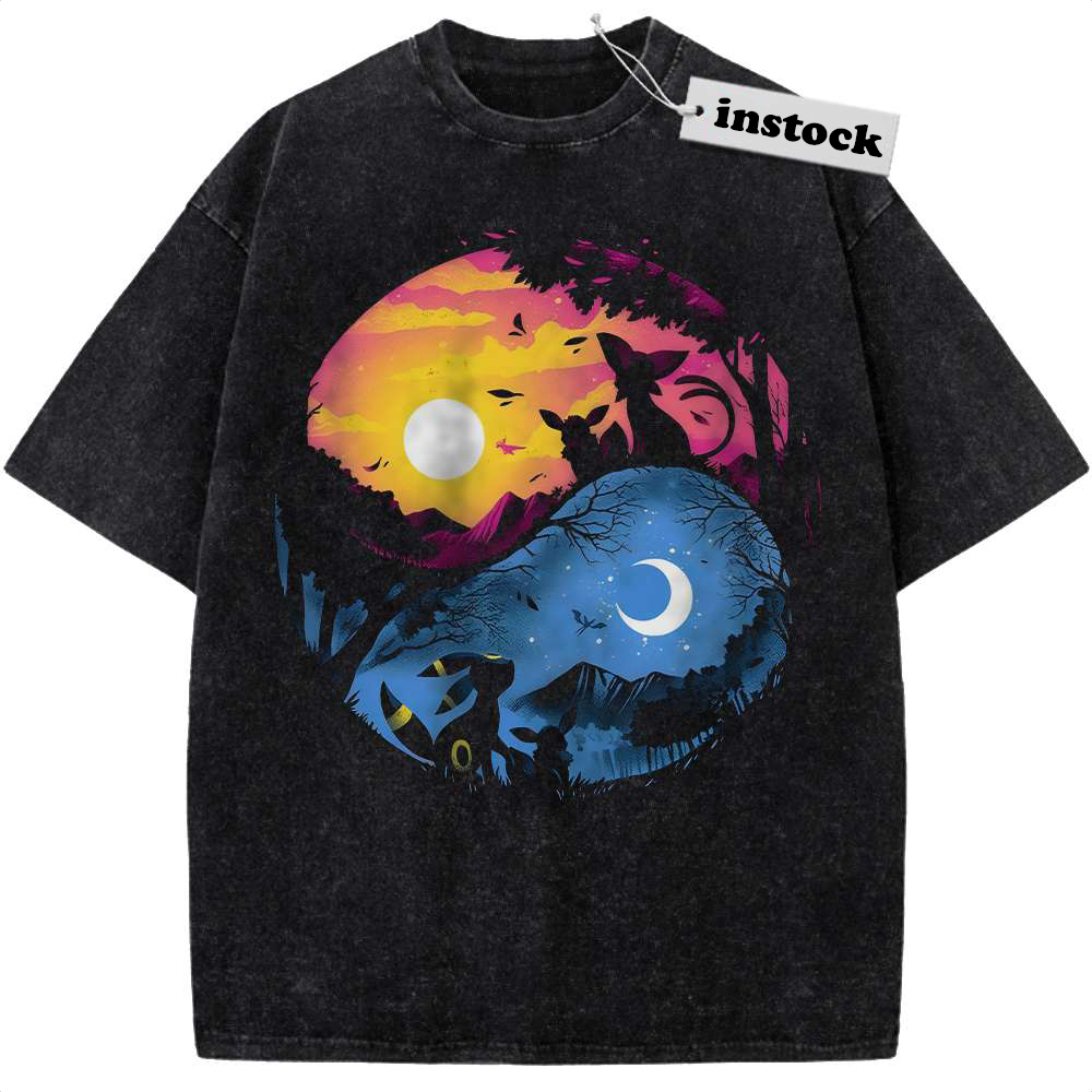 Espeon Shirt, Umbreon Shirt, Pokemon shirt, Anime Shirt, Vintage T-Shirt