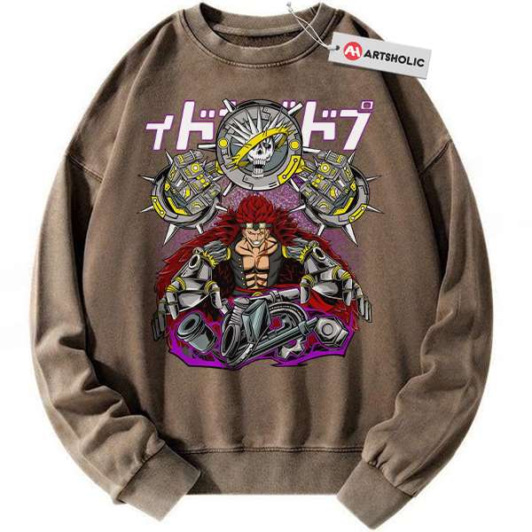 Alternative view of Eustass Kid Sweatshirt, One Piece Sweatshirt, Anime Sweatshirt, Vintage Sweatshirt