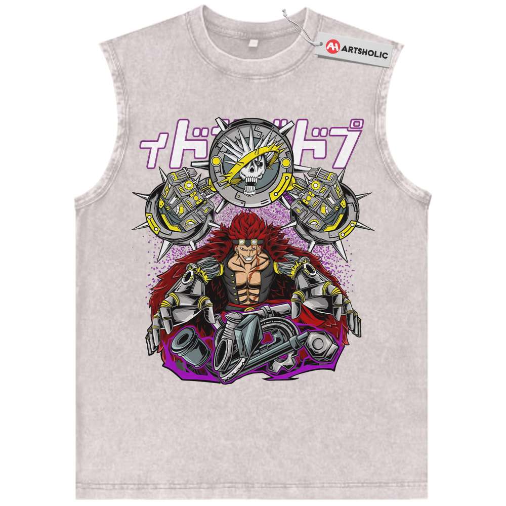 Alternative view of Eustass Kid Tank Top, One Piece Tank Top, Anime Tank Top, Vintage Tank Top