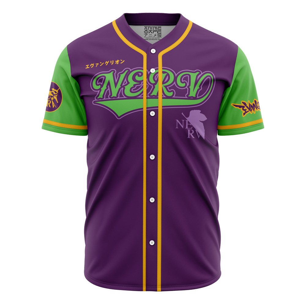 Eva-01 NERV Eva Baseball Jersey