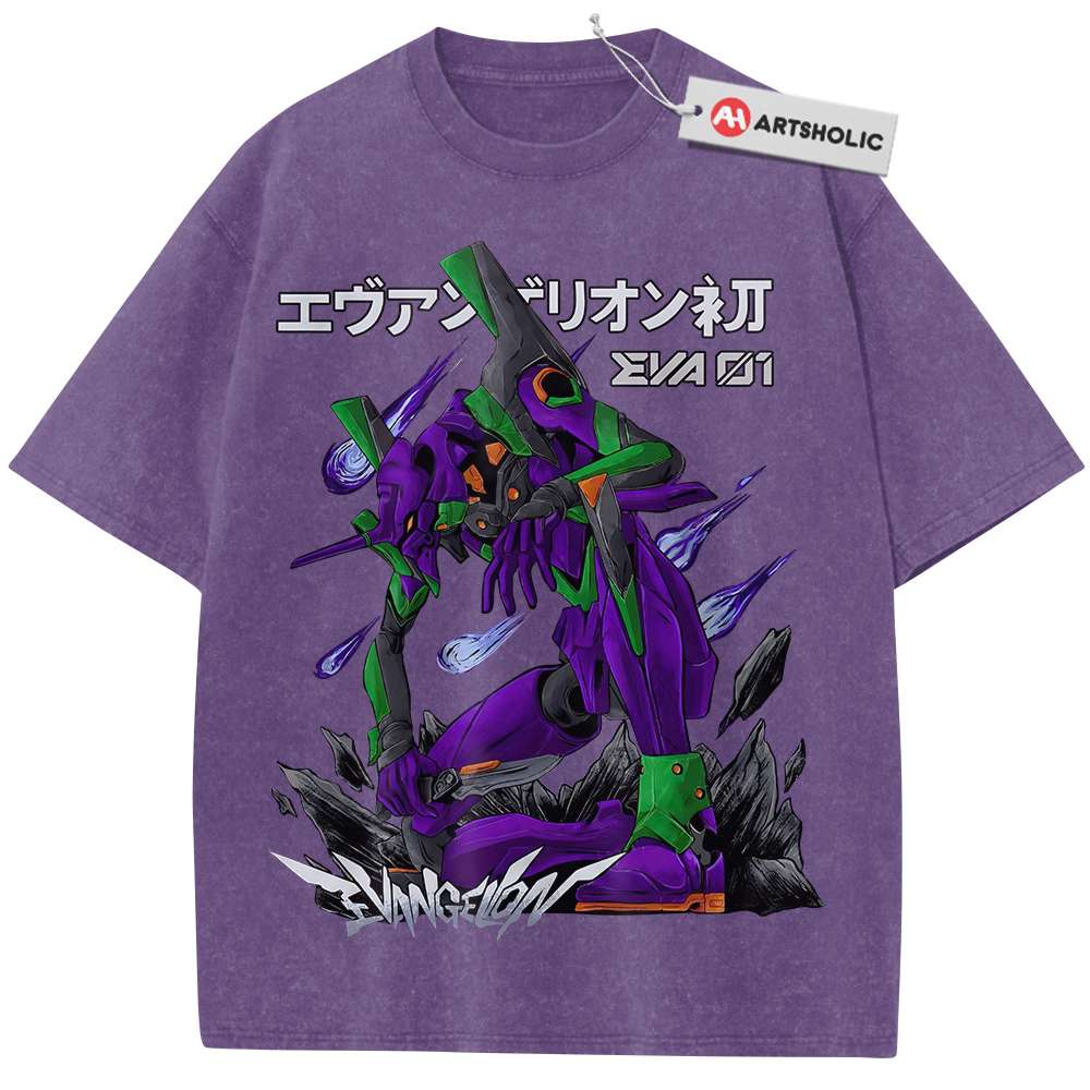 Eva-01 Shirt, Neon Genesis Evangelion Shirt, Anime Shirt, Vintage Tee