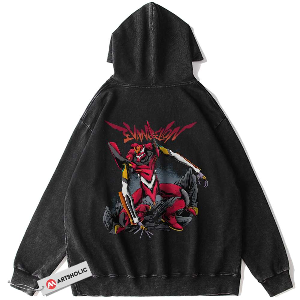 Eva-02 Hoodie, Neon Genesis Evangelion Hoodie, Anime Hoodie, Vintage Hoodie