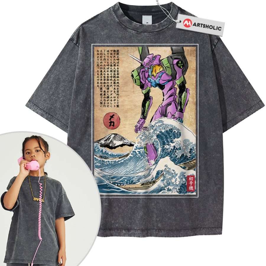 EVA-02 Shirt For Kids, Neon Genesis Evangelion Shirt For Kids, Anime Shirt For Kids, Vintage T-Shirt For Kids - Image 10