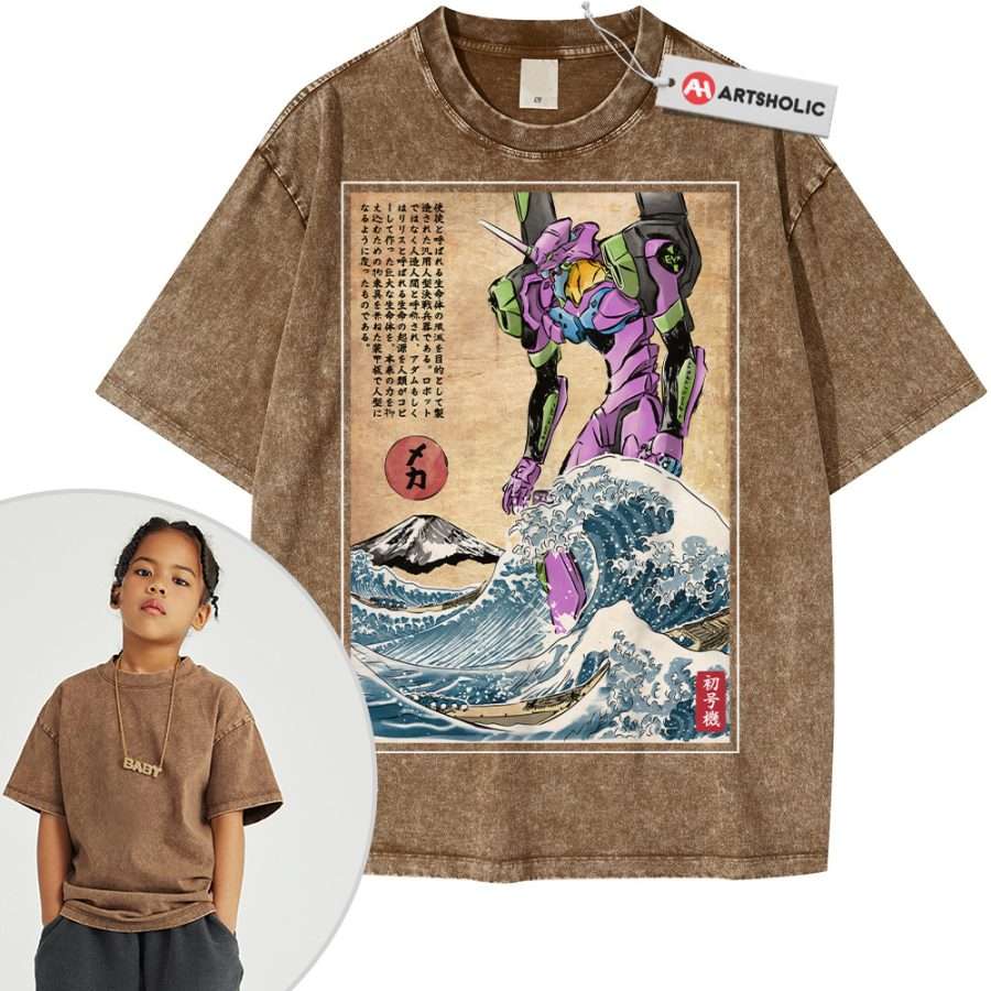 EVA-02 Shirt For Kids, Neon Genesis Evangelion Shirt For Kids, Anime Shirt For Kids, Vintage T-Shirt For Kids - Image 8