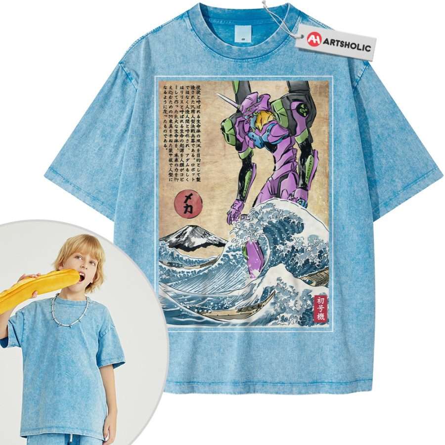 EVA-02 Shirt For Kids, Neon Genesis Evangelion Shirt For Kids, Anime Shirt For Kids, Vintage T-Shirt For Kids - Image 7