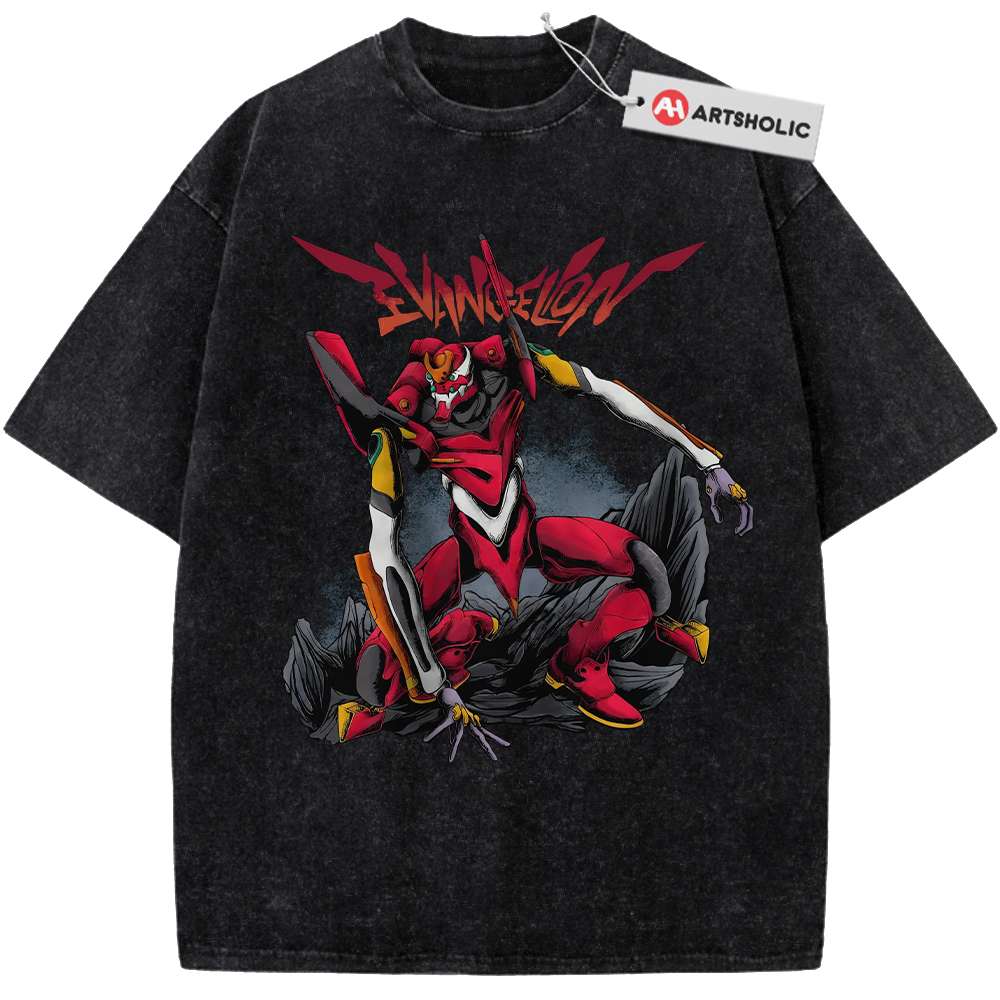 Eva-02 Shirt, Neon Genesis Evangelion Shirt, Anime Shirt, Vintage T-Shirt