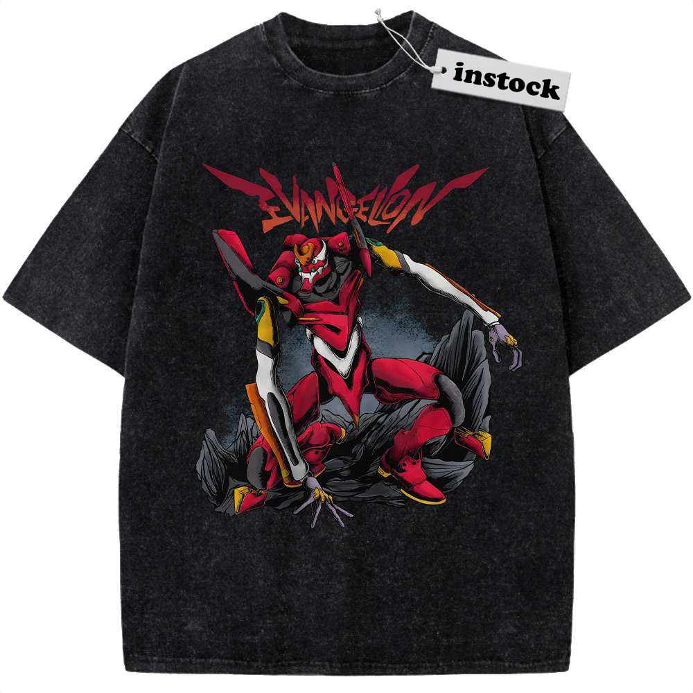 Eva-02 Shirt, Neon Genesis Evangelion Shirt, Anime Shirt, Vintage T-Shirt