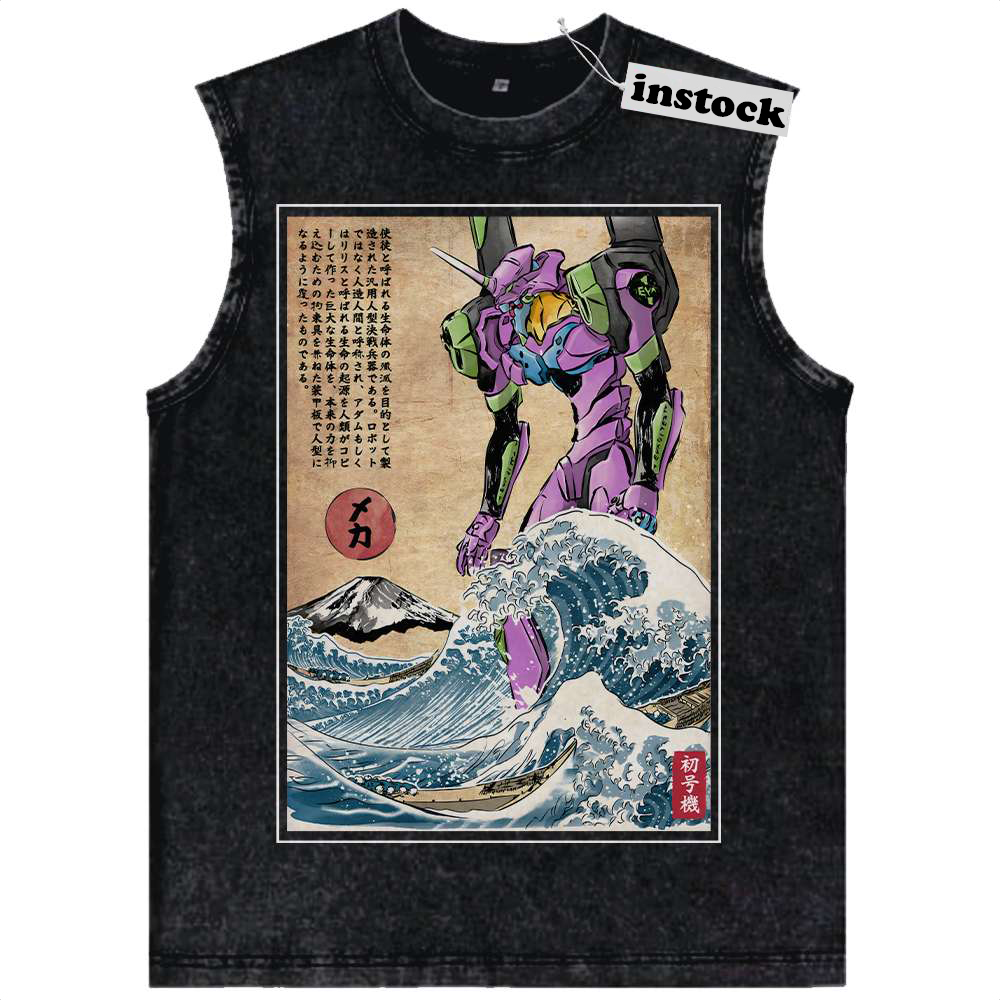EVA-02 Tank Top, Neon Genesis Evangelion Tank Top, Anime Tank Top, Vintage Tank Top