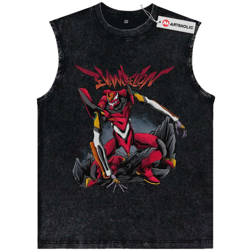Eva-02 Tank Top, Neon Genesis Evangelion Tank Top, Anime Tank Top, Vintage Tank Top