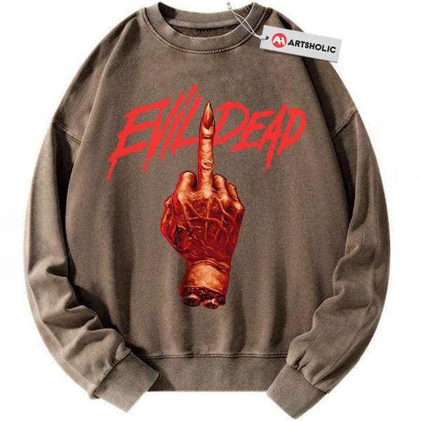 Alternative view of Evil Dead Sweatshirt, Halloween Sweatshirt, Horror Sweatshirt, Vintage Sweater