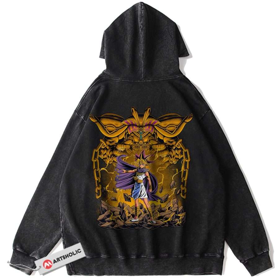 Alternative view of Exodia Hoodie, Yugi Muto Hoodie, Anime Hoodie, Vintage Hoodie