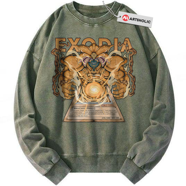 Alternative view of Exodia Sweatshirt, Anime Sweatshirt, Vintage Sweatshirt