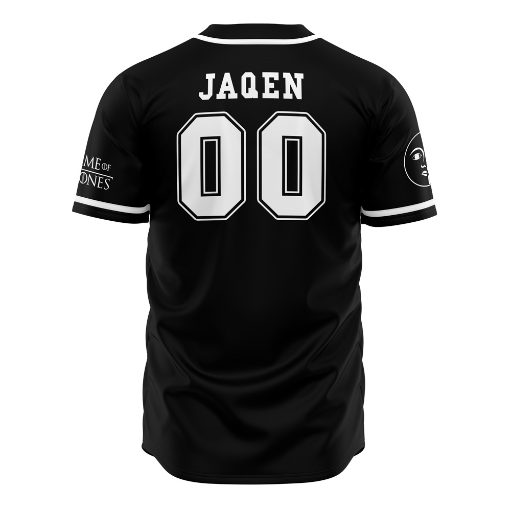 Alternative view of Faceless Men of Braavos Jaqen Game of Thrones Baseball Jersey