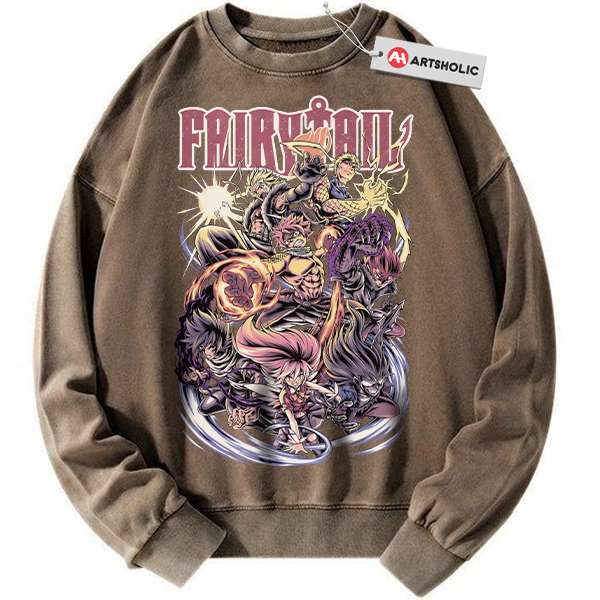 Alternative view of Fairy Tail Sweatshirt, Anime Sweatshirt, Vintage Sweater