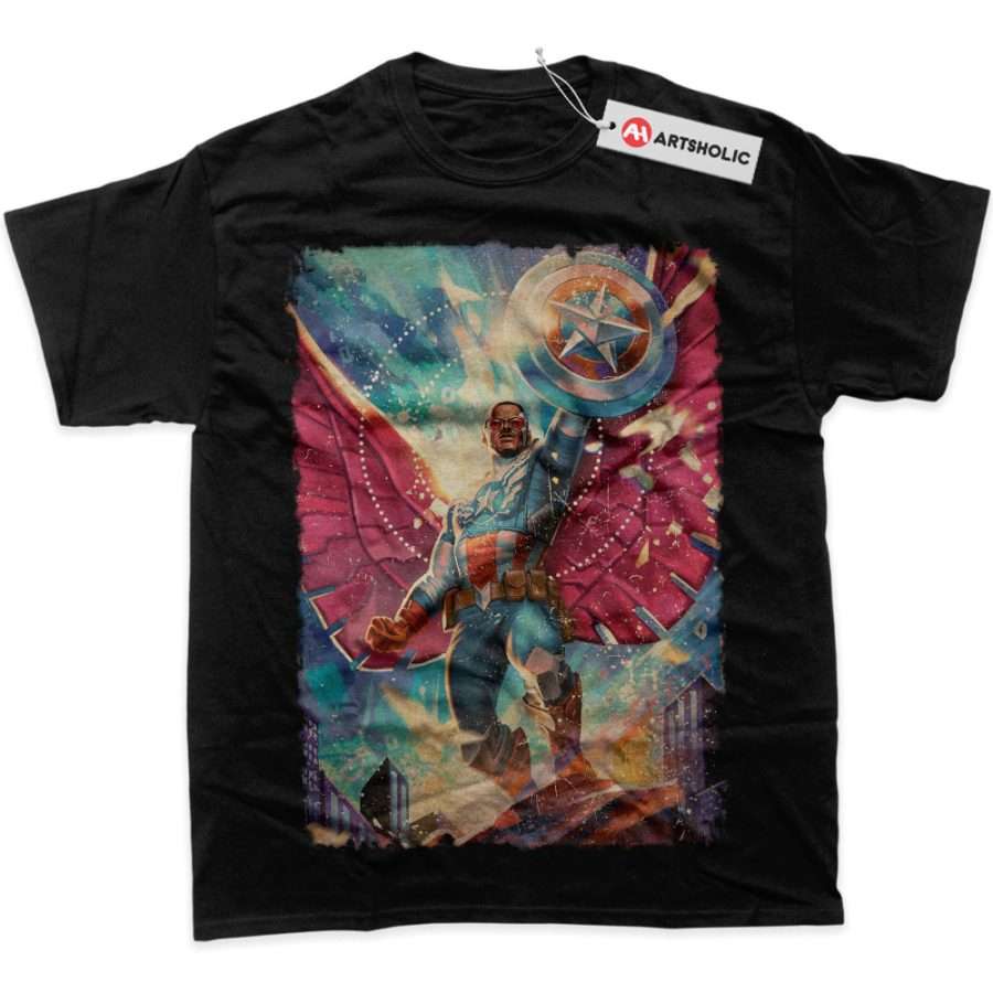 Alternative view of Falcon Shirt, Marvel Comics Shirt, Graphic Tee