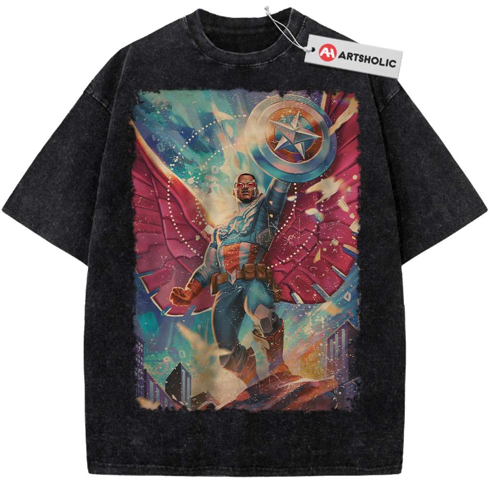 Alternative view of Falcon Shirt, Marvel Comics Shirt, Vintage Tee