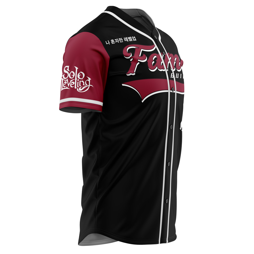 Alternative view of Fame Guild Solo Leveling Custom Baseball Jersey - Otaku Hall