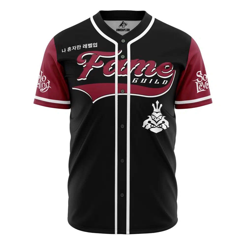 Fame Guild Solo Leveling Custom Baseball Jersey - Otaku Hall