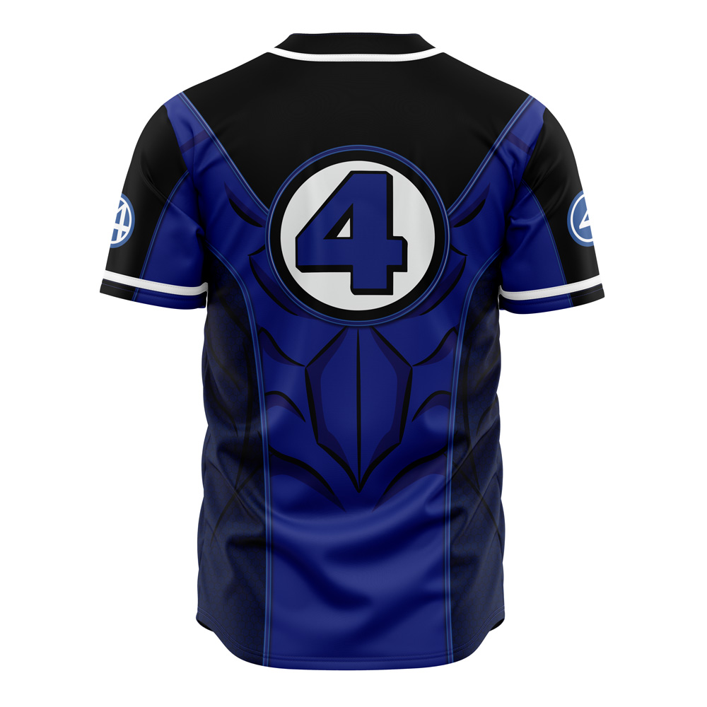 Alternative view of Fantastic Four Marvel Baseball Jersey