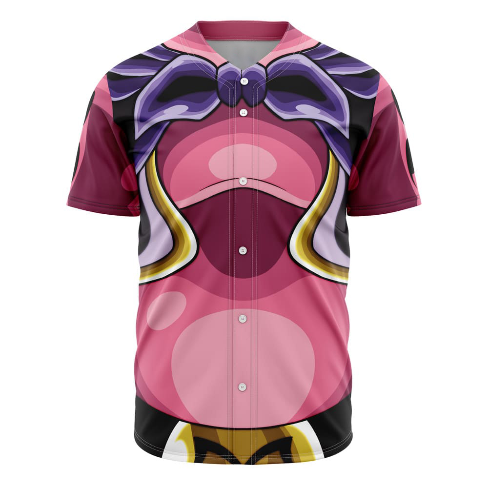 Alternative view of Fat Buu 3D Skin Cosplay Dragon Ball Z Custom Baseball Jersey - Otaku Hall