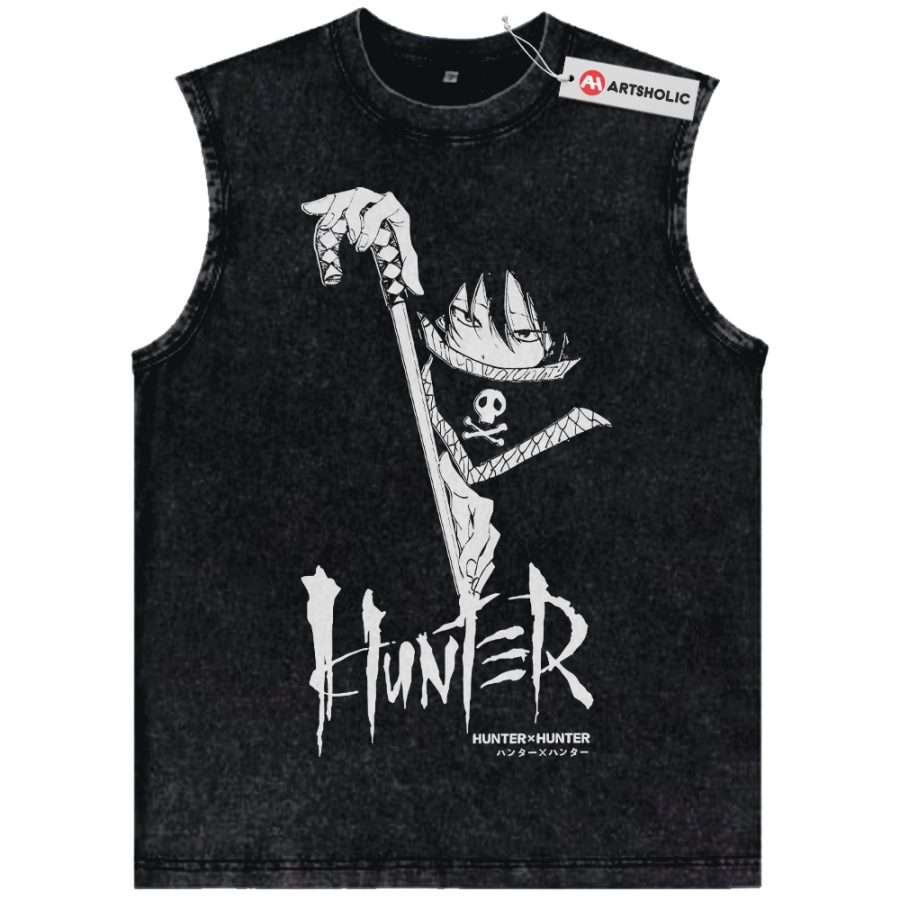 Alternative view of Feitan Tank Top, Hunter x Hunter Tank Top, HxH Tank Top, Anime Tank Top, Vintage Tank Top