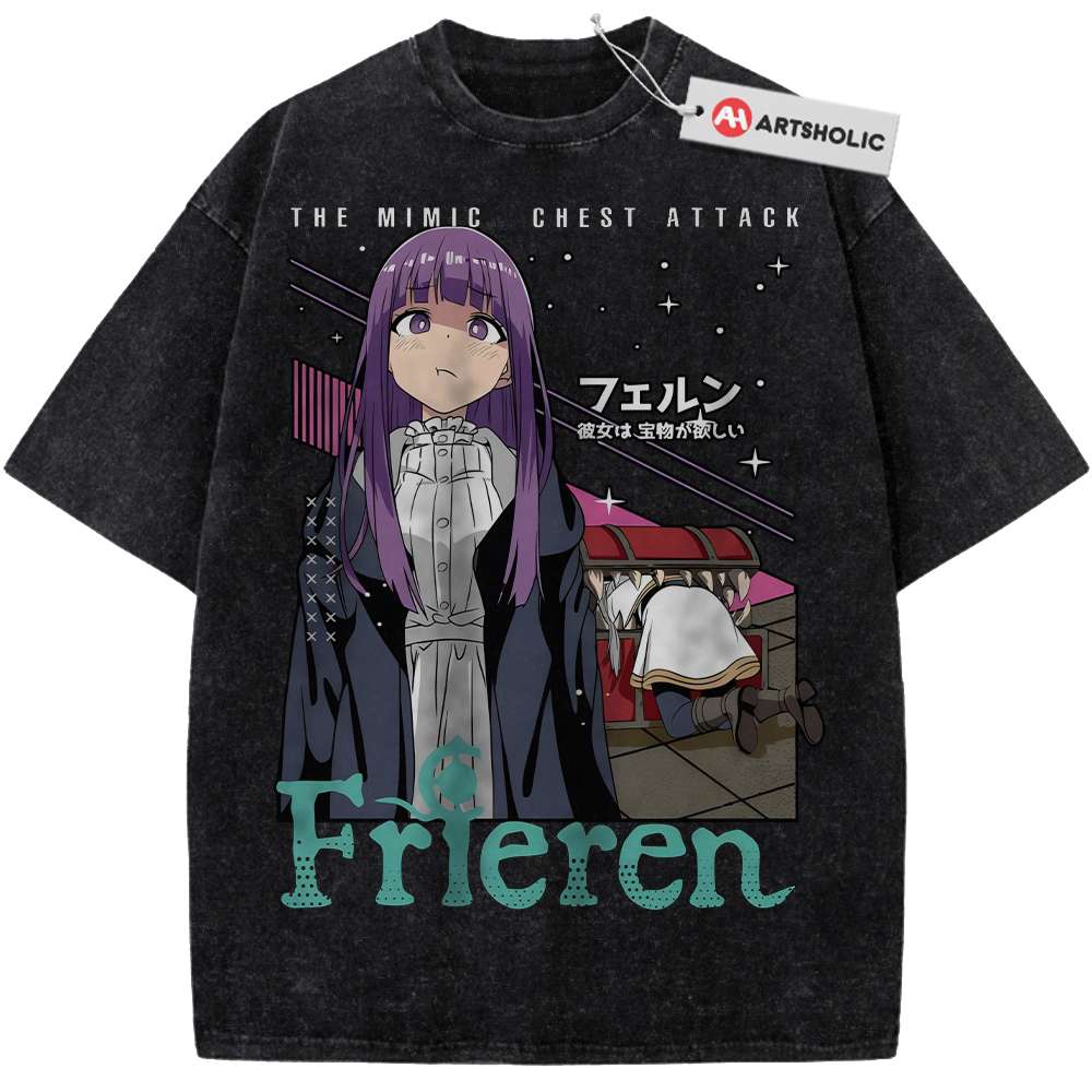 Alternative view of Fern Shirt, Frieren: Beyond Journey's End Shirt, Anime Shirt, Vintage T-Shirt
