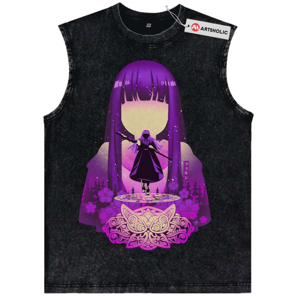 Fern Tank Top, Frieren: Beyond Journey's End Tank Top, Anime Tank Top, Vintage Tank Top
