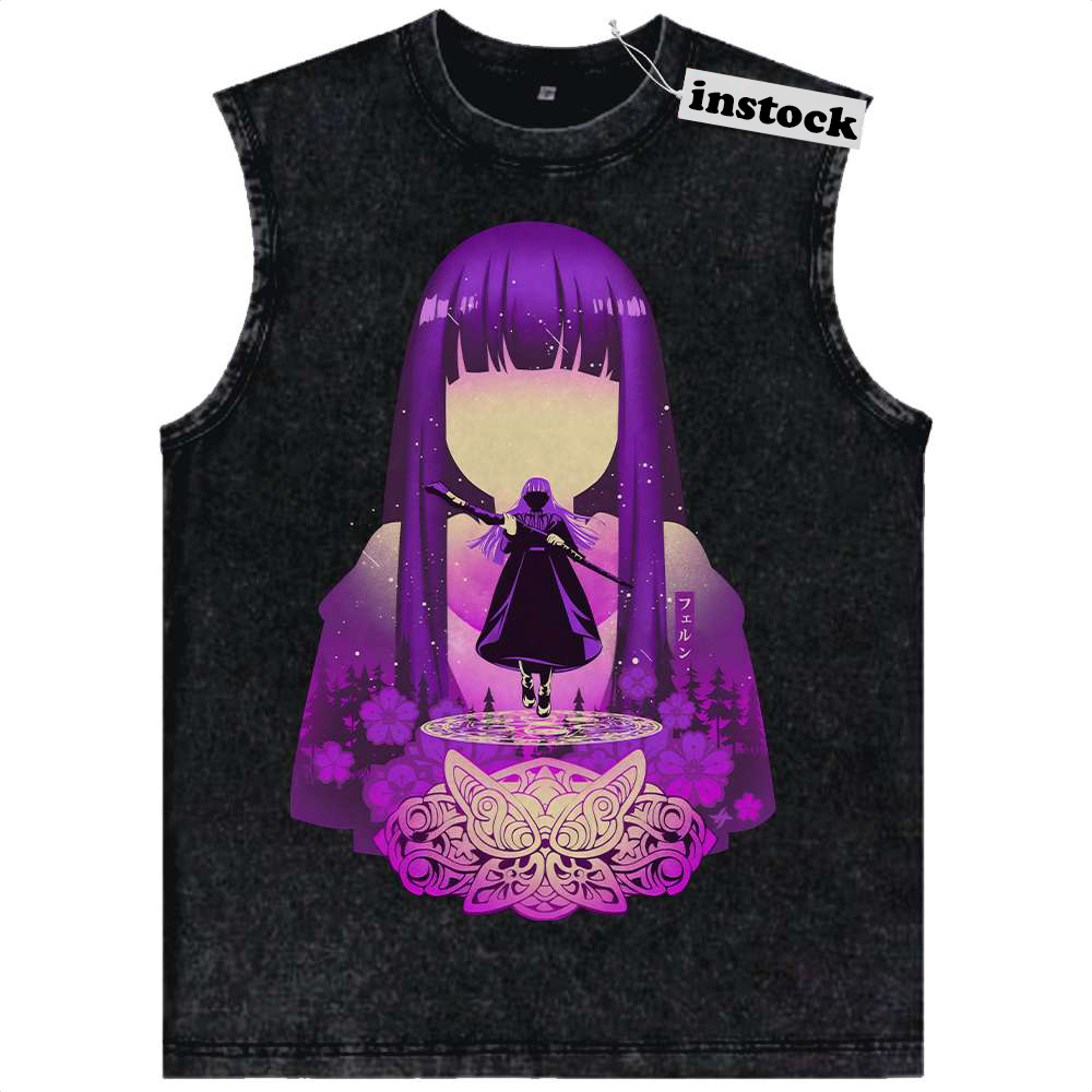 Fern Tank Top, Frieren: Beyond Journey's End Tank Top, Anime Tank Top, Vintage Tank Top