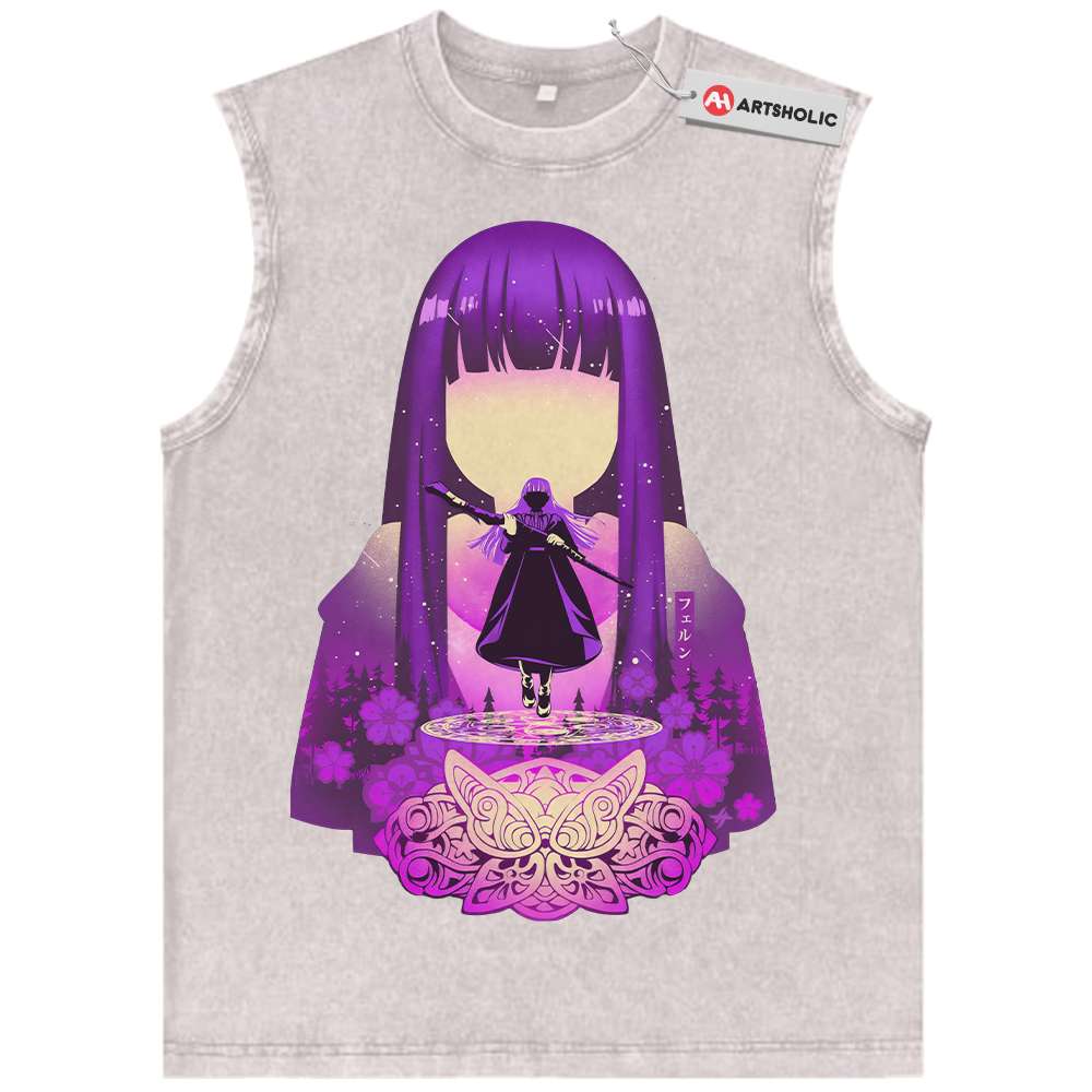 Alternative view of Fern Tank Top, Frieren: Beyond Journey's End Tank Top, Anime Tank Top, Vintage Tank Top
